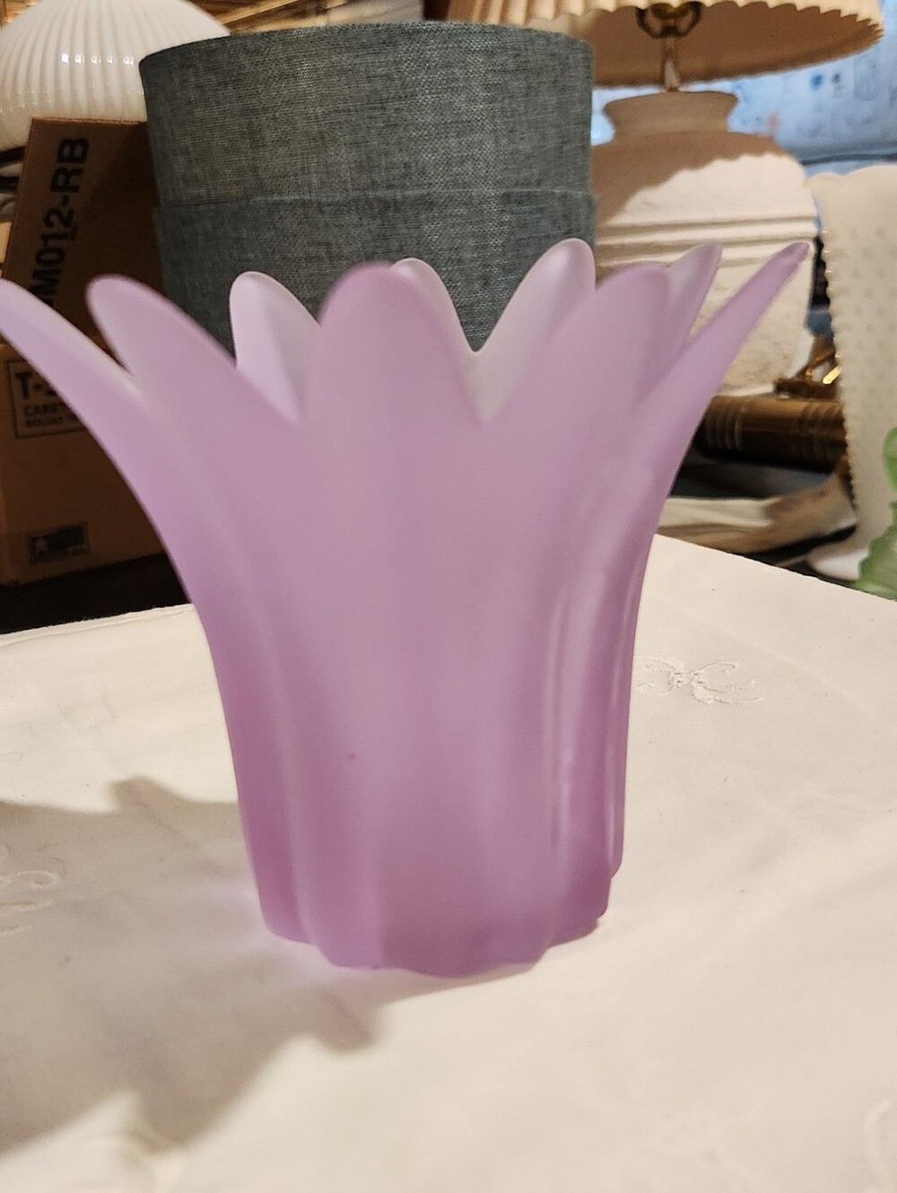 Vintage Partylite Lilac Flower Candle Holder Rare Retired